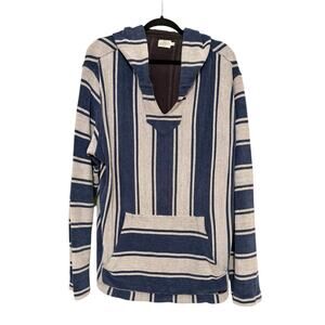 Faherty Cascade Hoodie Cotton Pullover Classic Large Casual Preppy Beachy